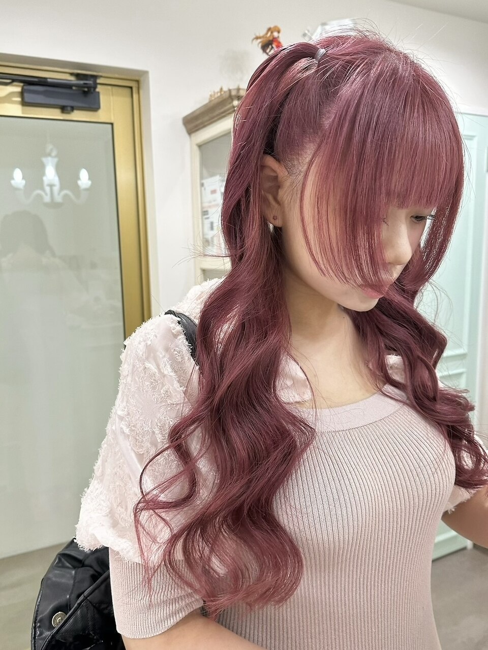 深みピンク×ハーフツインの相性抜群スタイル：L184819602｜ハチ(HACHI