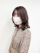 トップヘアー 玉島店(TOP HAIR)&nbsp;《TOPHAIR 玉島店/ ぱん》柔らかミディ×秋カラー