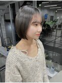 大人可愛い小顔前下がりボブ×ナチュラルボブ×ミニボブ10代20代