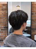 前回のパーマをいかすカット