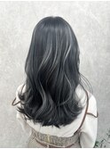 コントラスト極ハイライト☆アッシュブラック