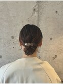 ボブお団子ヘア.*