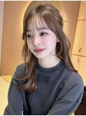 韓国レイヤーカット顔周り くびれ おくれ毛 前髪 haruhi