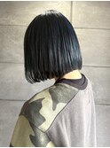 ハイライトカラー ターコイズブルー 艶トリートメント 艶髪