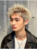 サーフカール/スパイキーショート/ブルーブラック/ブリーチ
