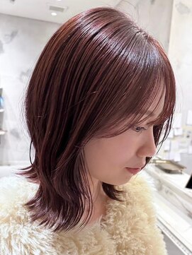 ニュイ(NUIT) ダブルカラーミルクティーベージュカラーケアブリーチ韓国ボブ