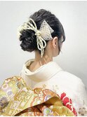 ヘアセット アップヘア 着物ヘア