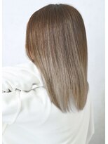 ヘアーラウンジ ハピル(Hair lounge Hapir)&nbsp;【髪質改善M3Dカラー×Aujua】ミルクティーベージュ