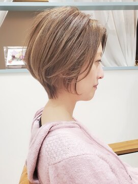 アイル(I'll) 大人ショートボブハイライトピンクカラーミニボブ  20代30代40代