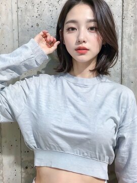 ナチュラル 新宿店(Natural) 顔周りのデザインは自由自在★グレージュ×ボブ