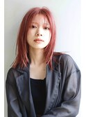 ストレート×スカーレット20代30代40代大人可愛いロング