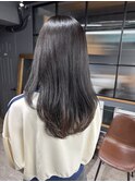 シンプルなのに洗練された透明感カラー／髪質改善トリートメント