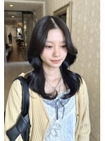 ヘアスタジオ アルス 御池店(hair Studio A.R.S)&nbsp;韓国くびれレイヤーカットセミロンググレージュカラー10代20代