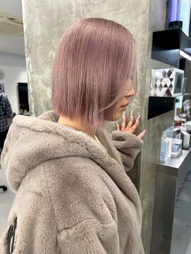 キング 枚方店(K!ng) 縮毛矯正髪質改善ハイライトレイヤーカット枚方美容室エクステ