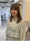 【お客様snap】レイヤーカット/ミルクティーベージュ