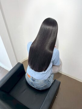 イオエ 西梅田(ioe) ブリーチなしカラー／髪質改善/ミルクティーベージュ/小顔へア