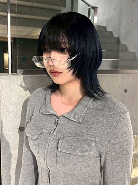 ヲタク(wotaku.) ネイビーブルーブルーブラックダークアッシュブルージュカラー