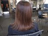 【艶カラー】カット+艶カラー+内部補修トリートメント￥11500～※長さ料金有