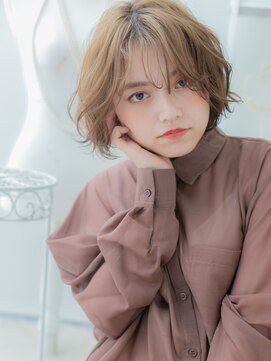 モッズヘア 越谷(mod's hair) センターパートフレンチガーリーボブパーマA3越谷20代30代40代