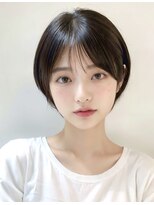 ウィールール 札幌店(WE RULE)&nbsp;丸みショートボブ×透け前髪｜小顔メテオカラー