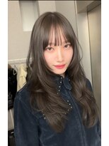 天神美容室 天神大名レイヤーカットブラウングレージュ