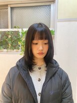 ロマンヤカタ ファース(ROMAN YAKATA fars)&nbsp;ミディアムレイヤー×オン眉 @木場 1/30