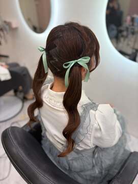 クランリリー 東梅田店(clan lily) 編み込みツインテール