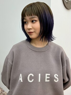 パークレーン アイス イヴェン(park lane ICI yeven) 20代30代小顔ボブ◎透明感グレージュ×外ハネくびれ