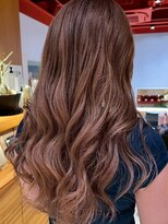 ナチュラル ヘアーデザイニング(Natural hair designing) レイヤーロング/こなれ感/ヨシンモリ/ハニーベージュ/くびれヘア