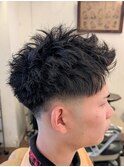 テーパーフェードジェットモヒカン　【京都市　理容室】