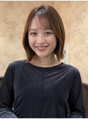 ☆春日☆ニュアンスウルフワンホンレイヤーダークブルーボブ75