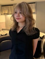 ニコフクオカヘアーメイク(NIKO Fukuoka Hair Make)&nbsp;ブロックカラー/デザインカラー/ホワイトベージュ/ブラウン