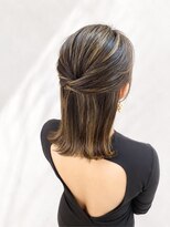 ヘアセットサロン プティ 神戸三宮(petit)&nbsp;外ハネキレイめハーフアップ