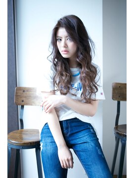 マイティ バイ エイチ(mighty by H) mighty*【LooseWave】グラデ×セミウェットウェーブ