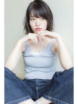 アコロン(acoron) 小顔カット×黒髪×エアリーショート