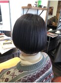 丸さを出し清楚で素敵な大人ボブ