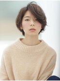 大人かわいい/くせ毛風/耳かけ/ウルフショート/たまプラーザｚ 