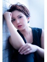 ヘアーアートシフォン 池袋西口店(Hair art chiffon)&nbsp;ショートウルフオリーブカラーダークグレージュシアーベージュ