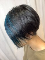 ヘアーメイク トレコローリ(hair make trecolori) 【trecolori  津田沼】ポイントカラー/ターコイズ