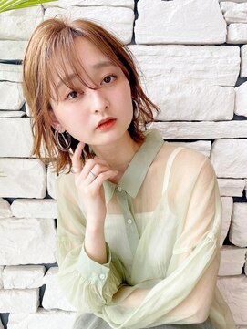 コルソ バイ ケーツー(CORSO by k-two) 小顔シースルーバング×ウェーブボブ[西宮北口/門戸厄神]