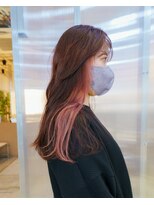 フィッツコア(FITS CORE)&nbsp;イヤリングカラーにコーラルピンク