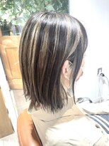 アルクバイネオリーブ 荻窪店(arc by neolive) 切りっぱなしボブ×コントラストハイライト