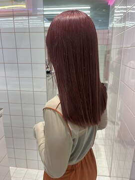 ロンドルーチェ 心斎橋(Lond luce) ダークアッシュ/ミディアムレイヤーカット［髪質改善/縮毛矯正］