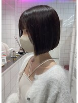 ロンドルーチェ 心斎橋(Lond luce)&nbsp;ダークアッシュ/ミディアムレイヤーカット［髪質改善/縮毛矯正］