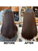 髪質改善【美髪矯正】ビフォー・アフター