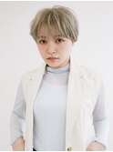 黒髪/グレーベージュ/レイヤーロング/前髪パーマ[新宿駅]