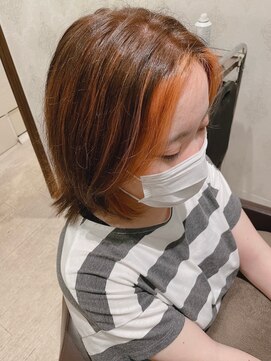 コーエン(cowen) 明るい白髪染めインナーカラー大人かわいいフェイスフレーミング