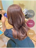 〈Lilly勝田台 佐藤愛〉ブリーチなしピンクブラウン＊