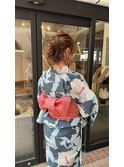 浴衣の着付け+ヘアセット