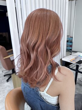 ヘアーサロン ヴィアルス 松原店(hair salon VIARS) サーモンピンクカラー!